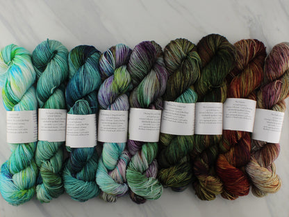 CHASING ORCS AND HOBBITS on Squoosh DK  - Hand-Dyed Yarn - Purple Lamb