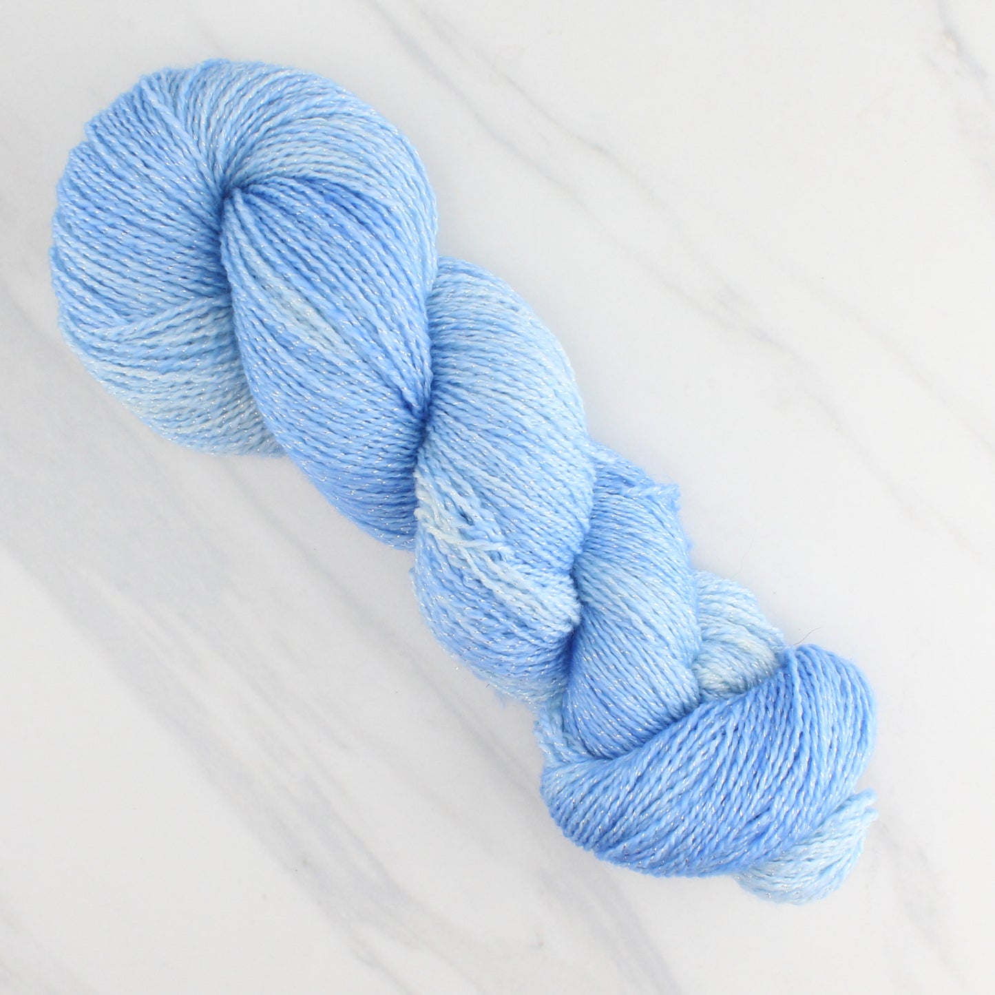 ALPINE SKY Hand Dyed on Twinkle Fingering- Semi-Solid Yarn