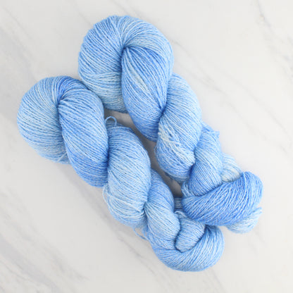 ALPINE SKY Hand Dyed on Twinkle Fingering- Semi-Solid Yarn