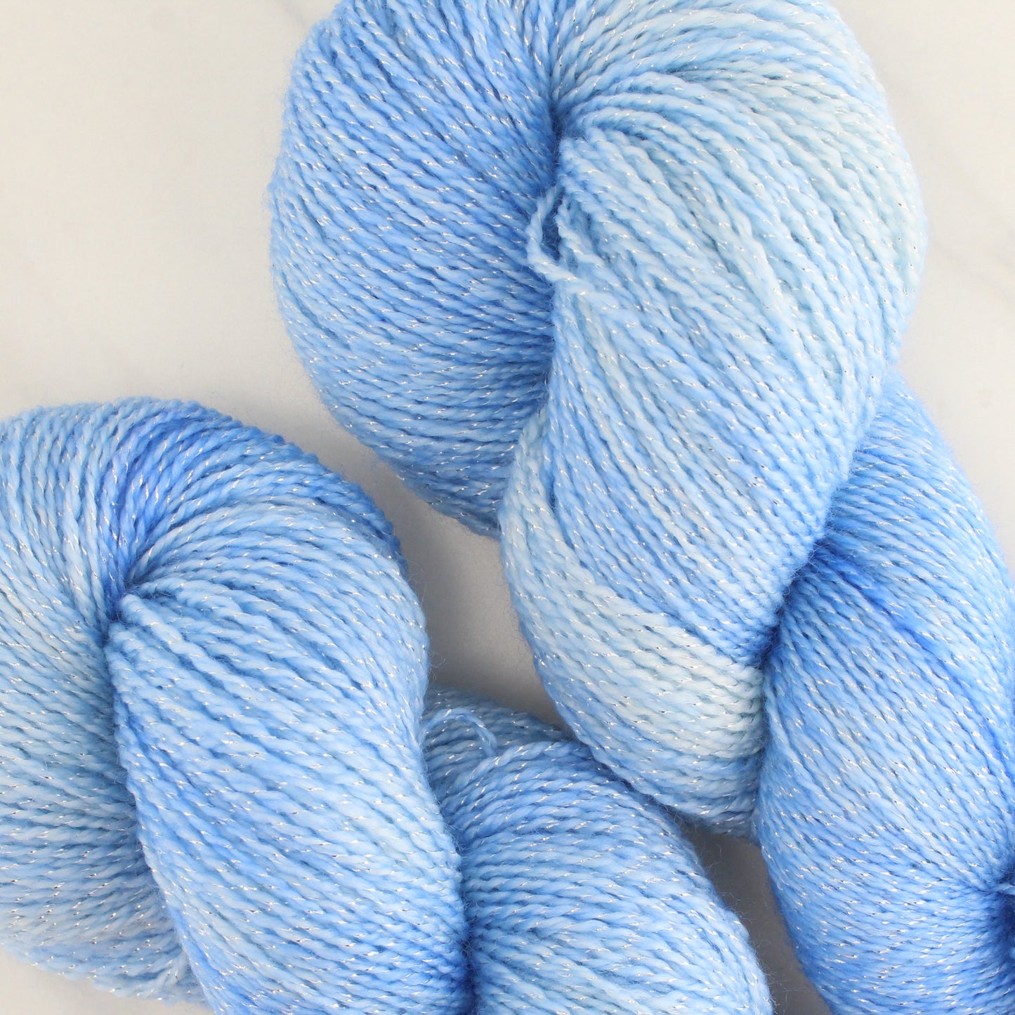 ALPINE SKY Hand Dyed on Twinkle Fingering- Semi-Solid Yarn