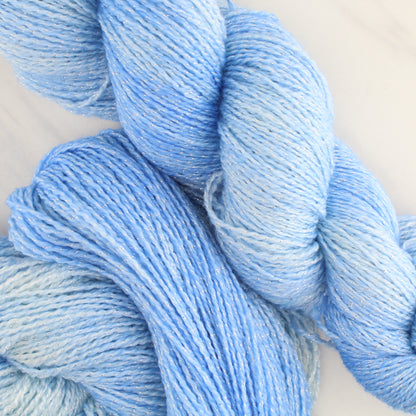 ALPINE SKY Hand Dyed on Twinkle Fingering- Semi-Solid Yarn