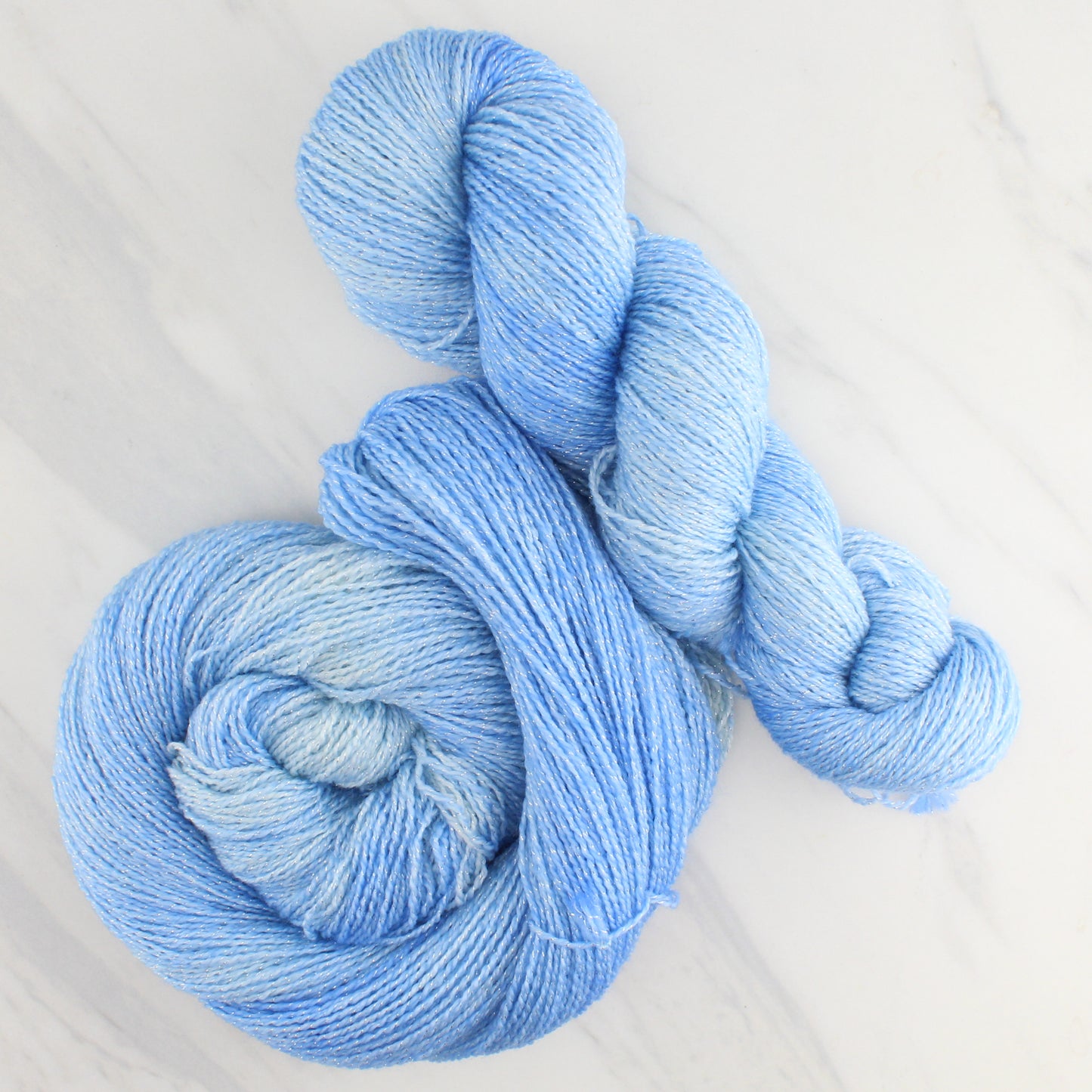 ALPINE SKY Hand Dyed on Twinkle Fingering- Semi-Solid Yarn
