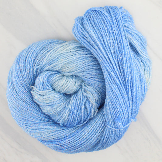 ALPINE SKY Hand Dyed on Twinkle Fingering- Semi-Solid Yarn