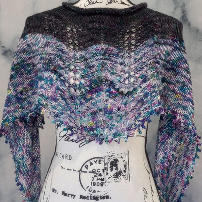 ANGEL WINGS PONCHETTE KNITTING PATTERN