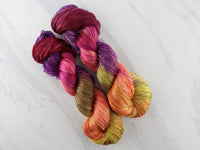 AUTUMN LEAVES Indie-Dyed Yarn on Diamond Silk Sock