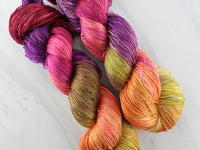 AUTUMN LEAVES Indie-Dyed Yarn on Diamond Silk Sock