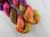 AUTUMN LEAVES Indie-Dyed Yarn on Diamond Silk Sock