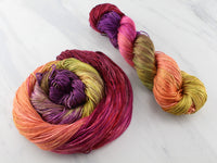 AUTUMN LEAVES Indie-Dyed Yarn on Diamond Silk Sock