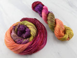 AUTUMN LEAVES Indie-Dyed Yarn on Diamond Silk Sock