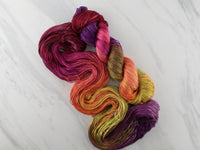 AUTUMN LEAVES Indie-Dyed Yarn on Diamond Silk Sock