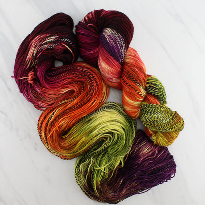 AUTUMN LEAVES on Stained Glass Sock - Indie-Dyed Yarn
