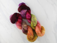 AUTUMN LEAVES Indie-Dyed Yarn on Suri Lace Cloud