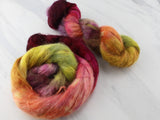 AUTUMN LEAVES Indie-Dyed Yarn on Suri Lace Cloud