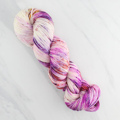 AUTUMN SUNSET Hand Dyed on Squoosh DK - Splashed & Speckled Yarn