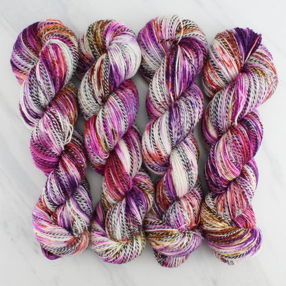 AUTUMN SUNSET Indie-Dyed Yarn on Stained Glass Sock