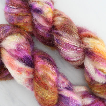 AUTUMN SUNSET on Suri Lace Cloud - Hand-Dyed Yarn