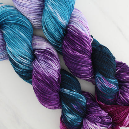 BALL AT NETHERFIELD Hand-Dyed Yarn on Sock Perfection