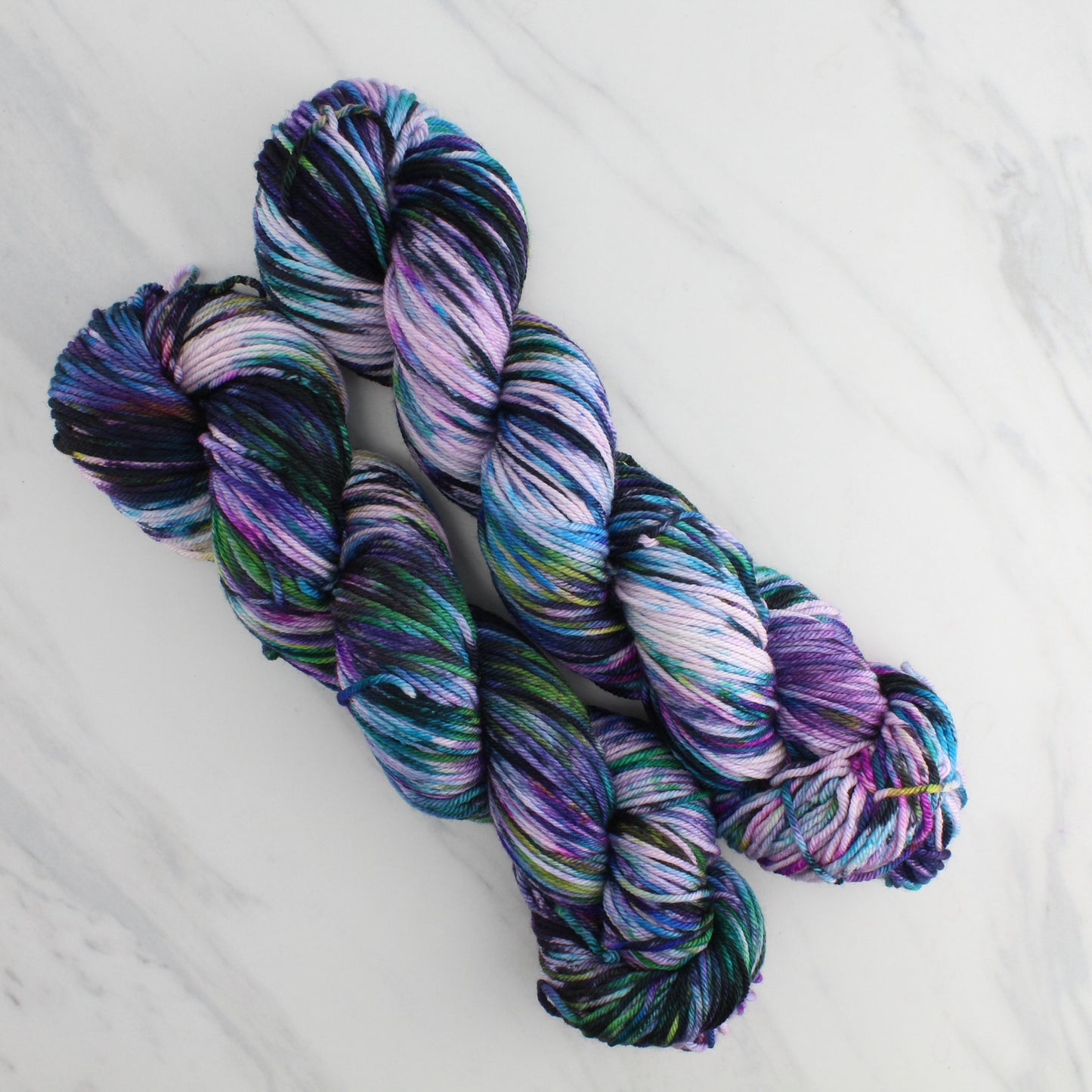 BEAUTIFUL GALAXY Hand-Dyed Yarn on Squoosh DK - Splashed & Speckled Yarn