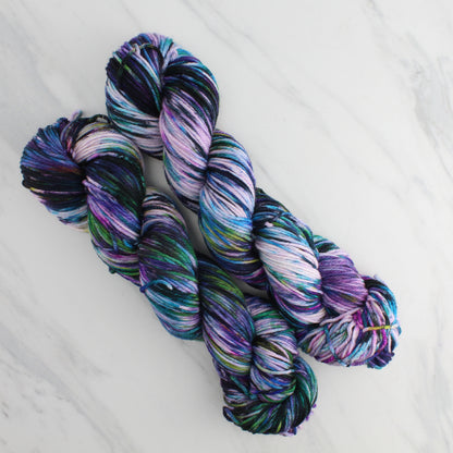 BEAUTIFUL GALAXY Hand-Dyed Yarn on Squoosh DK - Splashed & Speckled Yarn