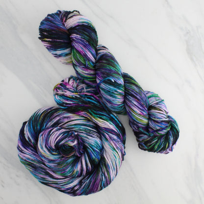 BEAUTIFUL GALAXY Hand-Dyed Yarn on Squoosh DK - Splashed & Speckled Yarn
