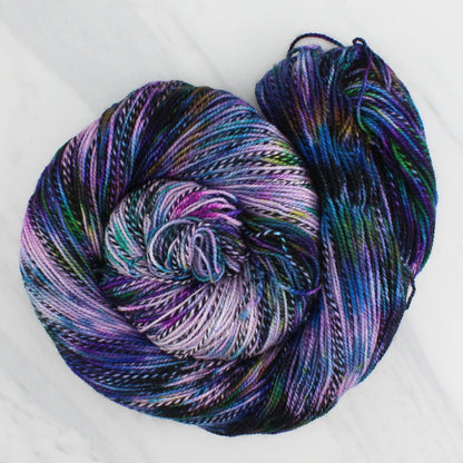 BEAUTIFUL GALAXY on Stained Glass Sock  - Hand-Dyed Yarn