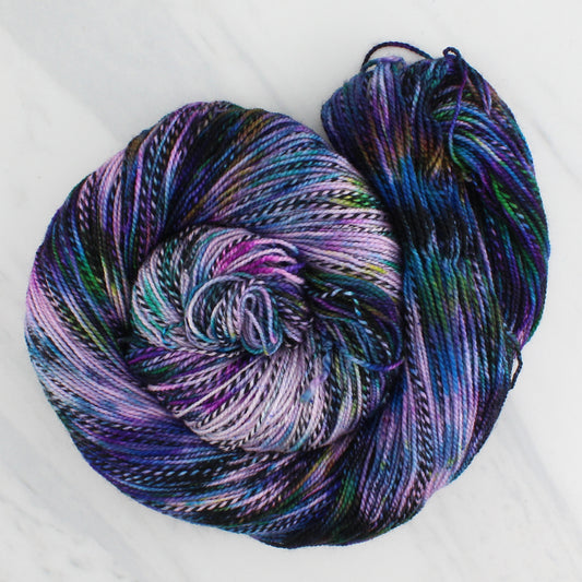 BEAUTIFUL GALAXY on Stained Glass Sock  - Hand-Dyed Yarn