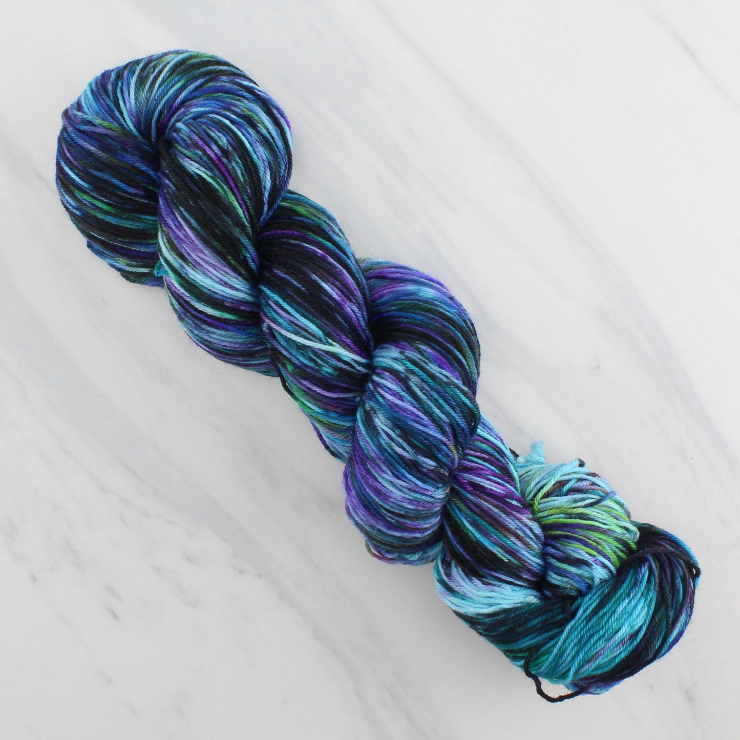 BEAUTIFUL NEBULA Hand Dyed on Sock Perfection - Splashed & Speckled Yarn