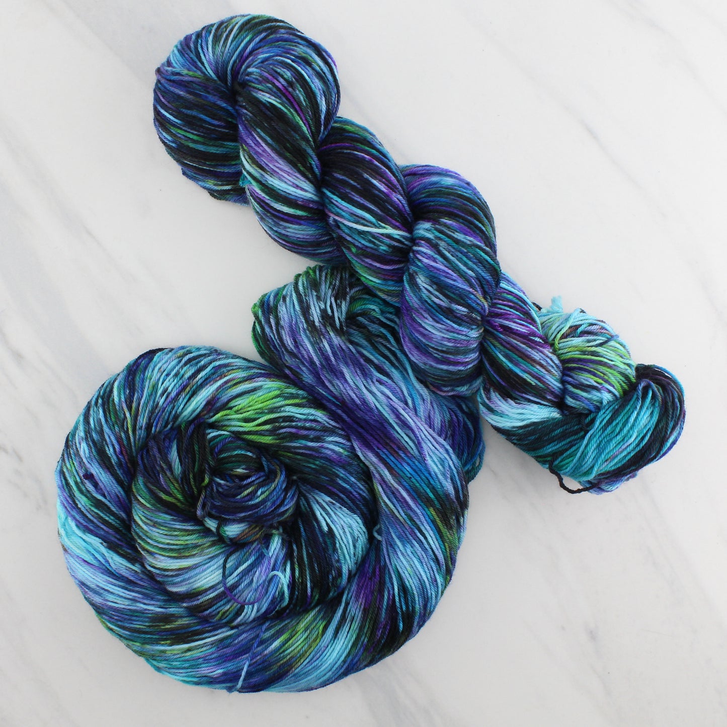 BEAUTIFUL NEBULA Hand Dyed on Sock Perfection - Splashed & Speckled Yarn