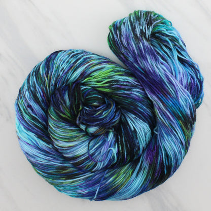 BEAUTIFUL NEBULA Hand Dyed on Sock Perfection - Splashed & Speckled Yarn
