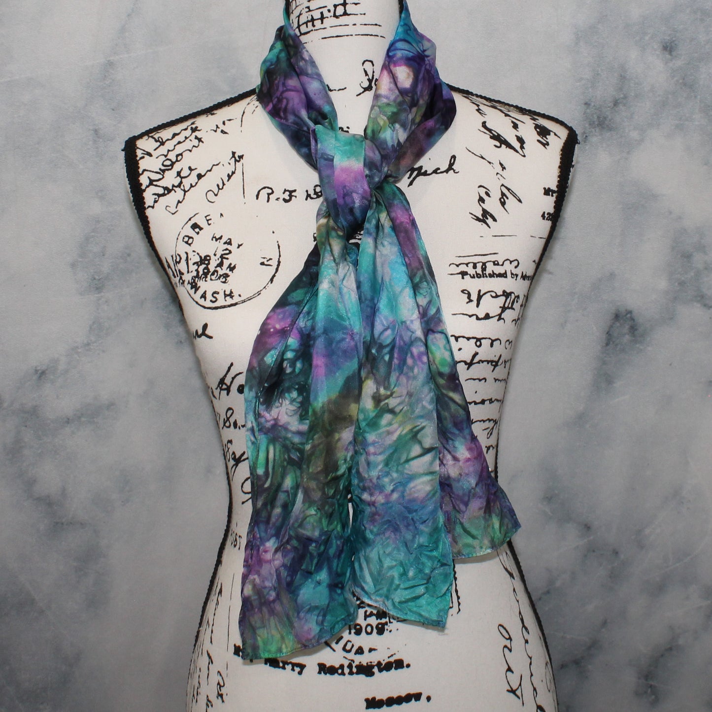BEAUTIFUL UNIVERSE Hand-Dyed Silk Scarf - 11 x 60 inches