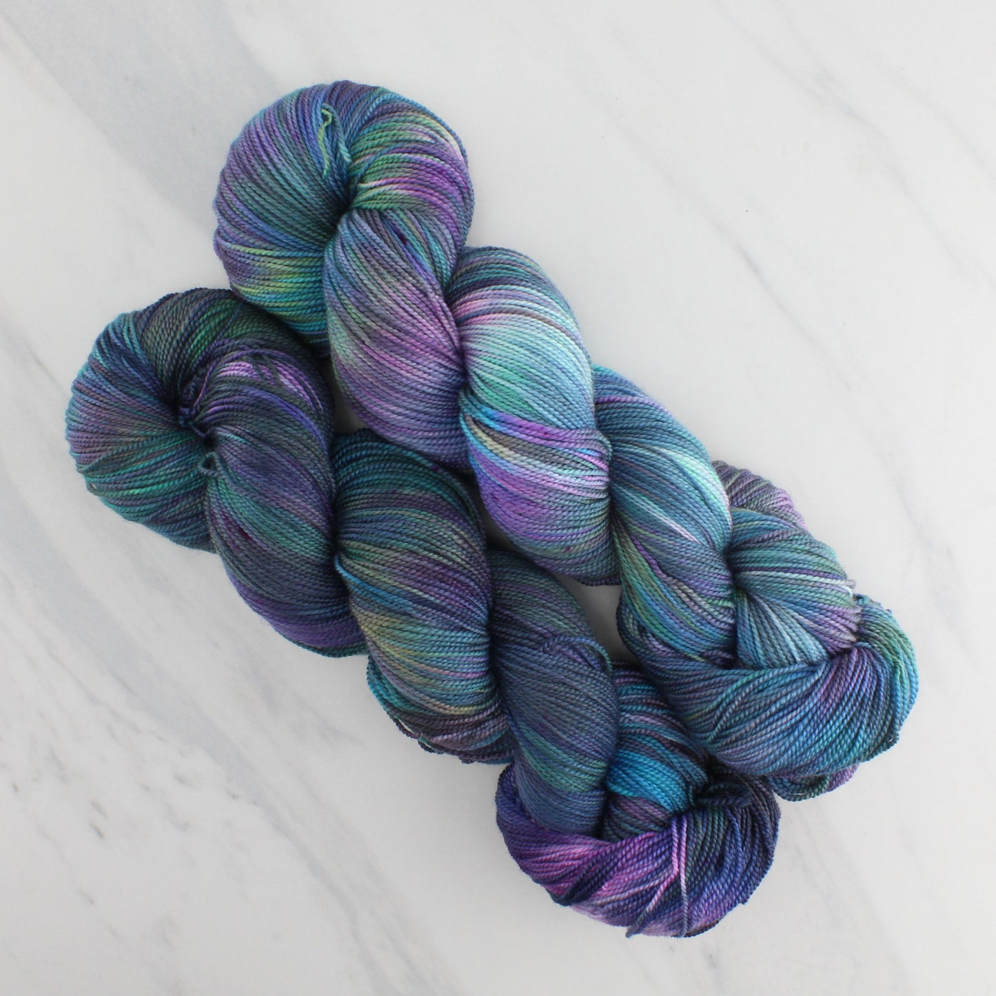 BEAUTIFUL UNIVERSE Hand Dyed on Feather Fingering - Splashed & Speckled Yarn