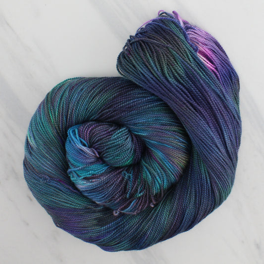BEAUTIFUL UNIVERSE Hand Dyed on Feather Sock - Splashed & Speckled Yarn