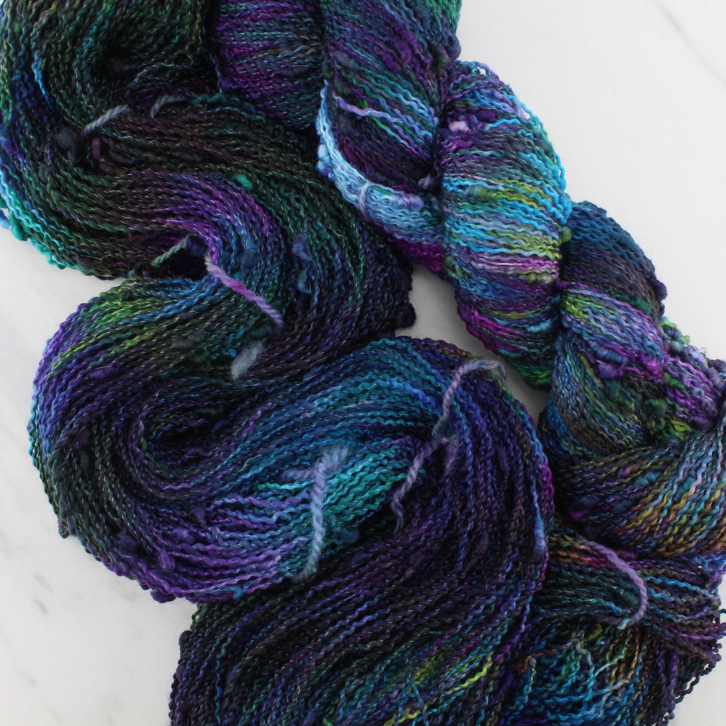 BEAUTIFUL UNIVERSE on on Squiggle Sock  - Hand-Dyed Yarn - Purple Lamb