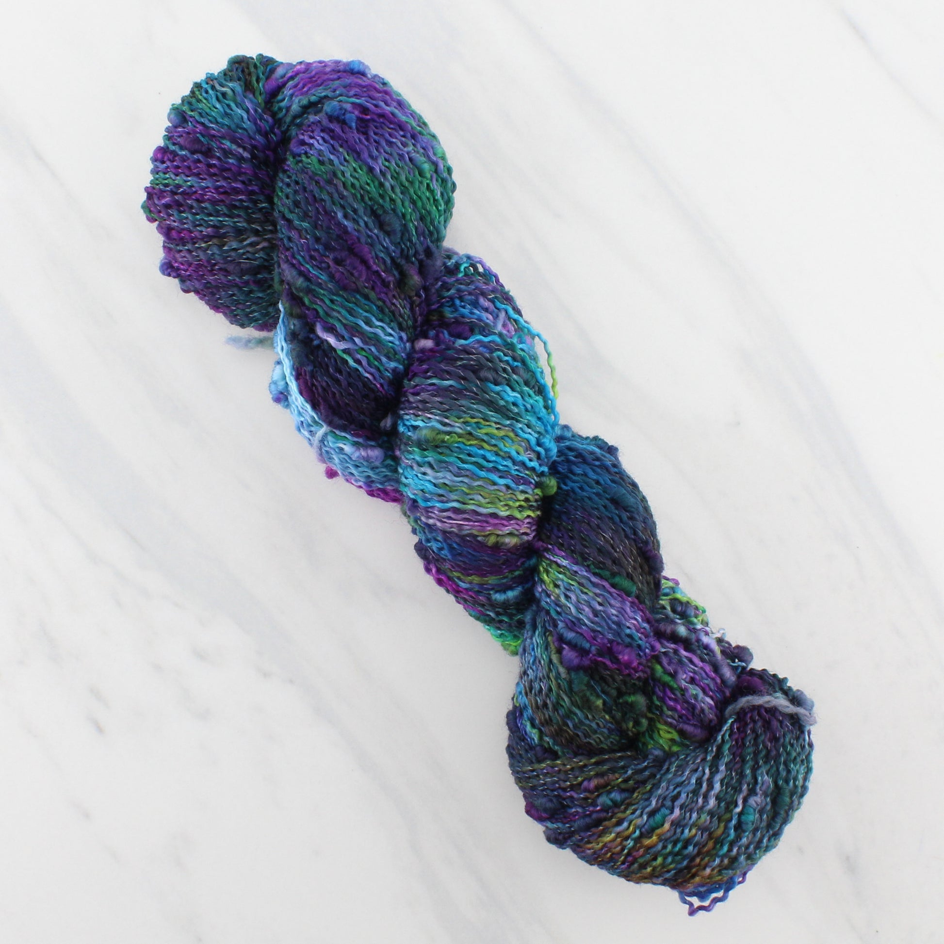 BEAUTIFUL UNIVERSE on on Squiggle Sock  - Hand-Dyed Yarn - Purple Lamb