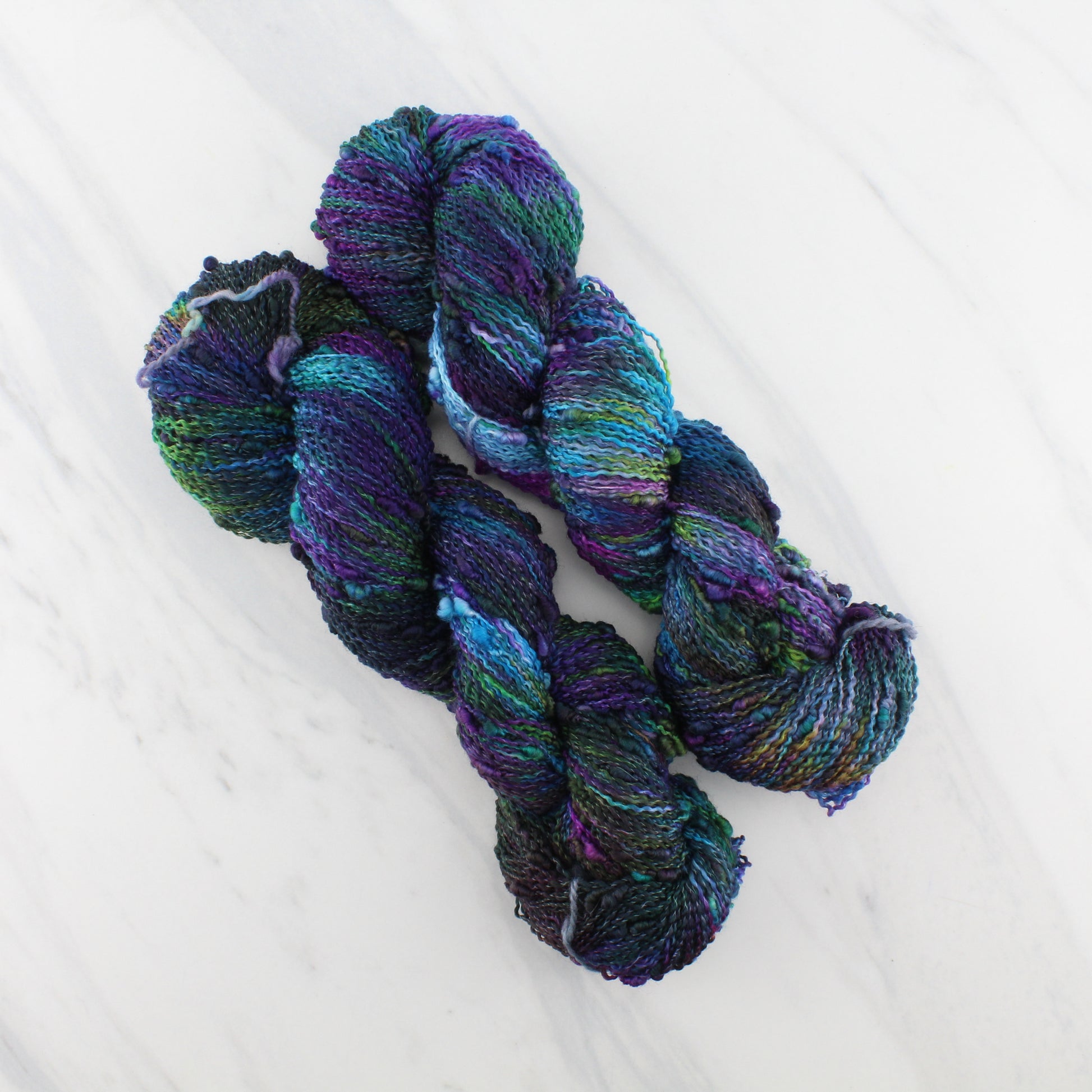 BEAUTIFUL UNIVERSE on on Squiggle Sock  - Hand-Dyed Yarn - Purple Lamb