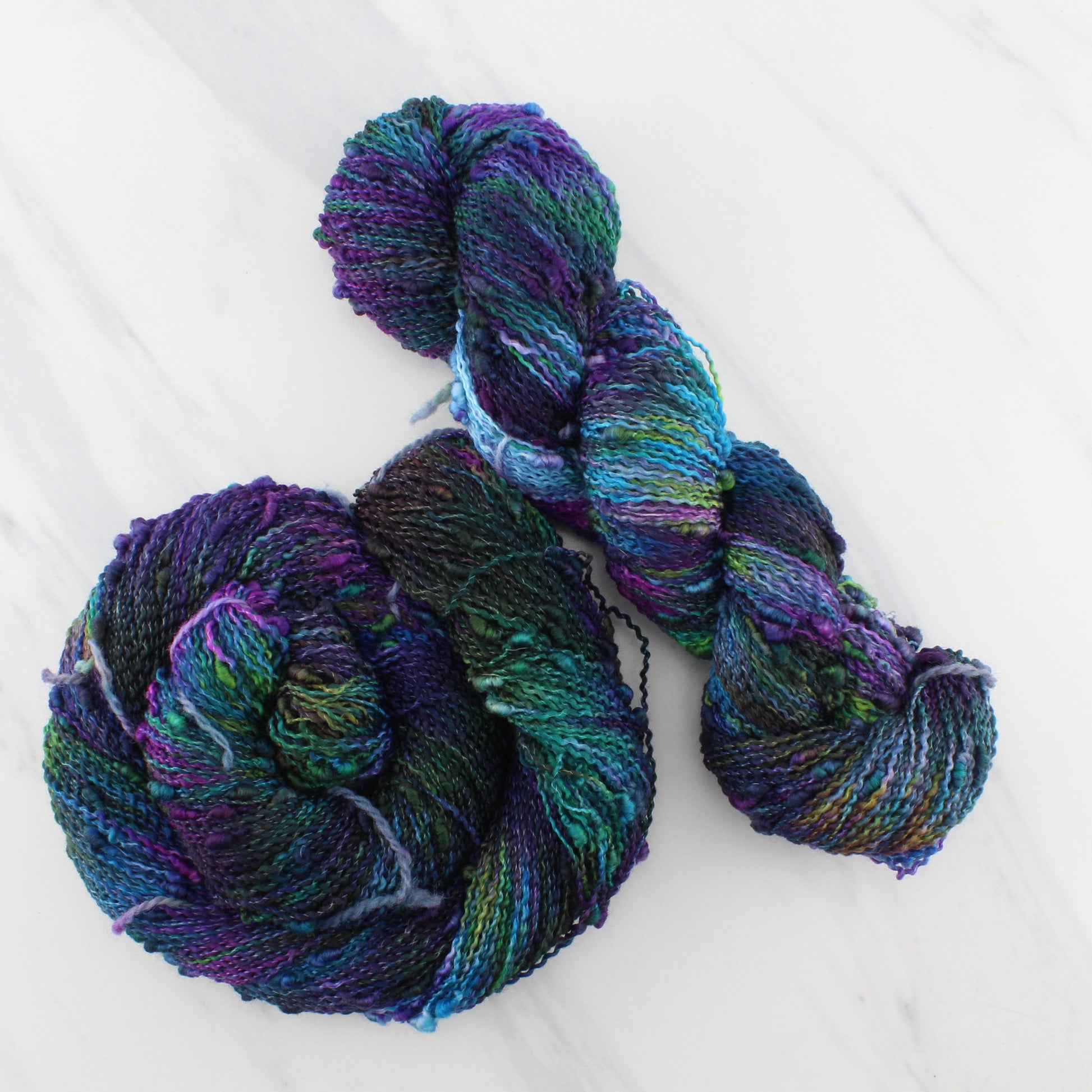 BEAUTIFUL UNIVERSE on on Squiggle Sock  - Hand-Dyed Yarn - Purple Lamb