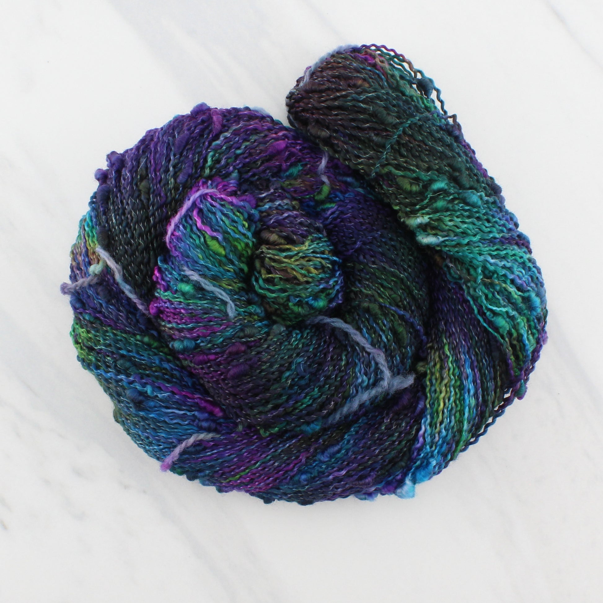 BEAUTIFUL UNIVERSE on on Squiggle Sock  - Hand-Dyed Yarn - Purple Lamb