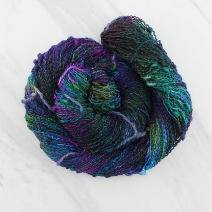 BEAUTIFUL UNIVERSE on on Squiggle Sock  - Hand-Dyed Yarn - Purple Lamb