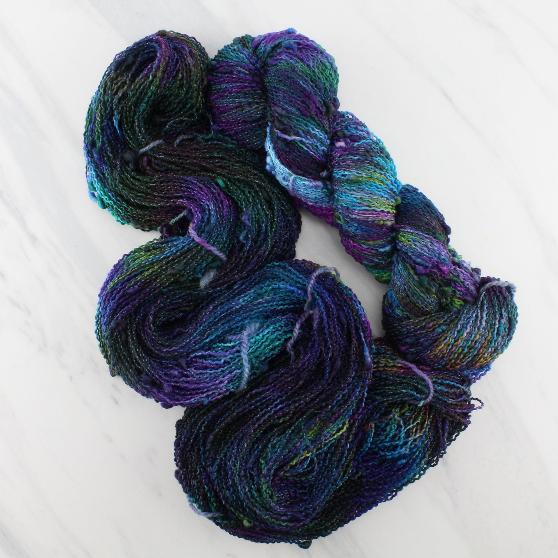BEAUTIFUL UNIVERSE on on Squiggle Sock  - Hand-Dyed Yarn - Purple Lamb