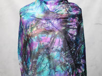 BEAUTIFUL UNIVERSE Hand-Dyed Silk Shawl - 35 x 84 inches