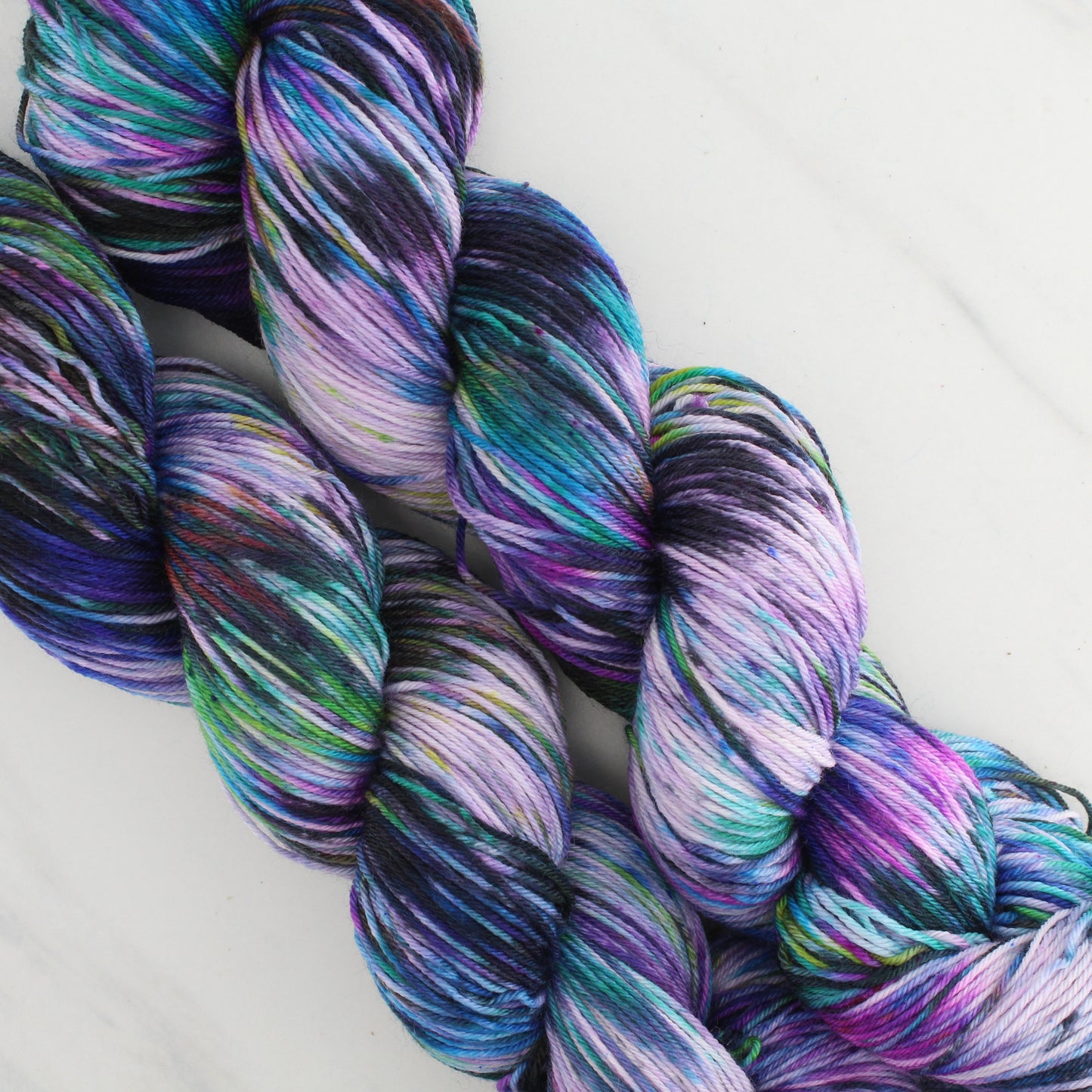 BEAUTIFUL GALAXY Hand Dyed on Sock Perfection  - Splashed & Speckled Yarn