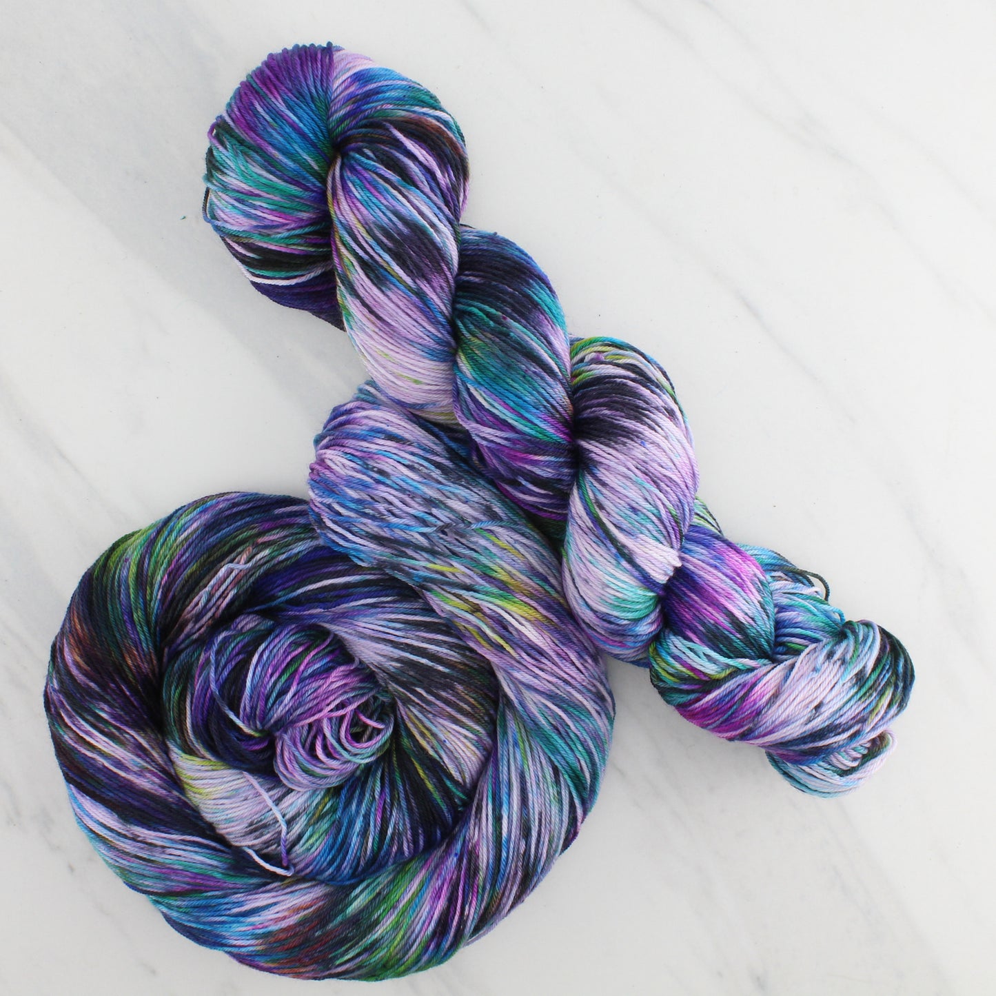 BEAUTIFUL GALAXY Hand Dyed on Sock Perfection  - Splashed & Speckled Yarn