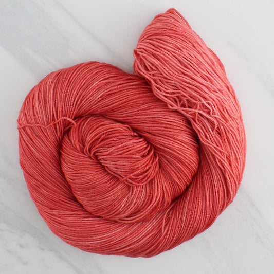 BEGONIA Hand Dyed on Sock Perfection - Semi-Solid Colorway