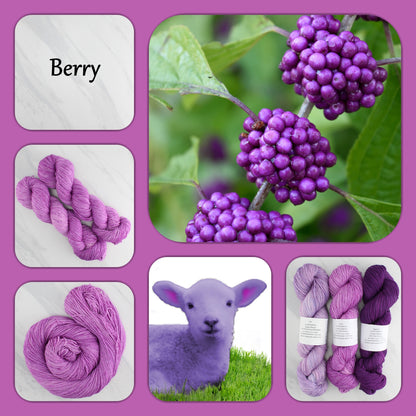 BERRY - Yarn Dyed to Order - Semi-Solid Colorway