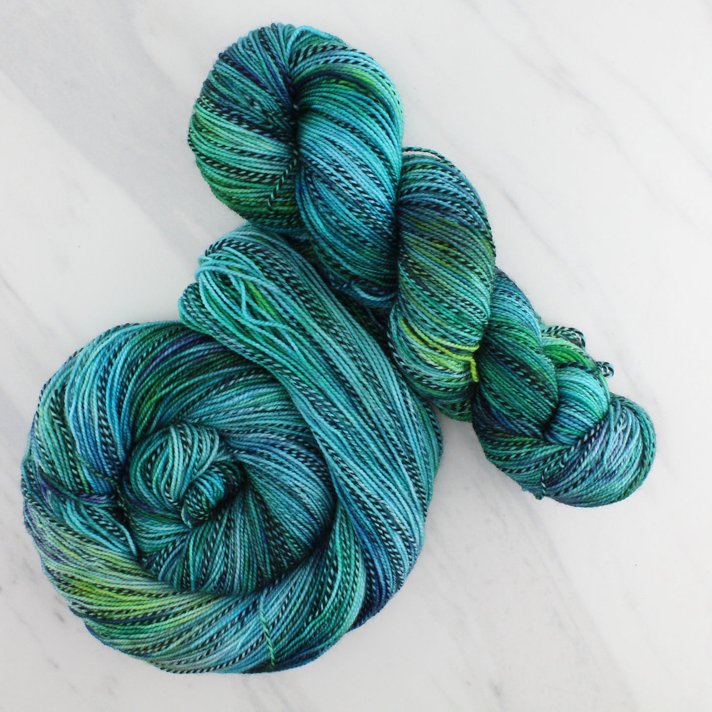 The Lord of the Rings Collection - BEYOND THE GREY HAVENS Hand Dyed on Stained Glass Fingering - Splashed & Speckled Yarn
