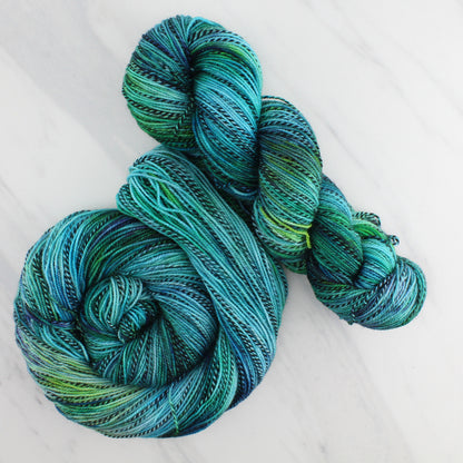 The Lord of the Rings Collection - BEYOND THE GREY HAVENS Hand Dyed on Stained Glass Fingering - Splashed & Speckled Yarn