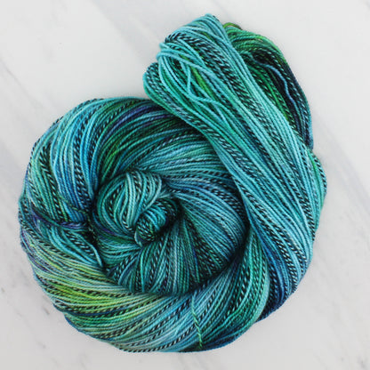 The Lord of the Rings Collection - BEYOND THE GREY HAVENS Hand Dyed on Stained Glass Fingering - Splashed & Speckled Yarn