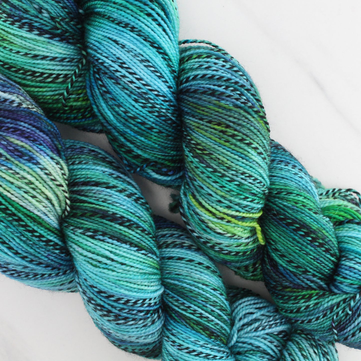 The Lord of the Rings Collection - BEYOND THE GREY HAVENS Hand Dyed on Stained Glass Fingering - Splashed & Speckled Yarn