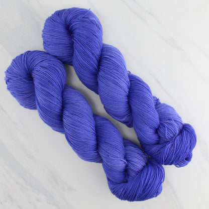 BLUEBONNET BONNET Hand Dyed on Sock Perfection - Semi-Solid Colorway
