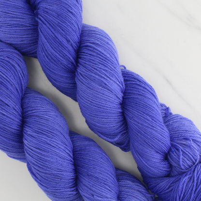 BLUEBONNET BONNET Hand Dyed on Sock Perfection - Semi-Solid Colorway